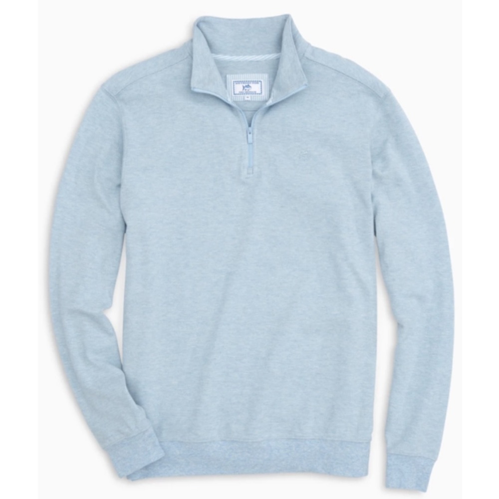 BMWT Southern Tide quarter zip blue